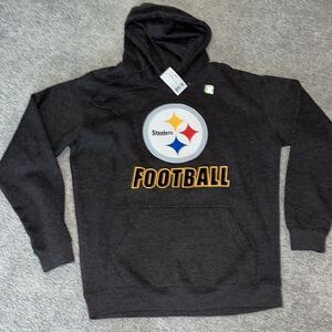 New w/Tag NFL Pittsburgh Steelers Hooded Hoodie Pullover Men’s Sweatshirt-L NWT